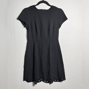 Eliza J Black Dress with Eyelet Detail Sz 4